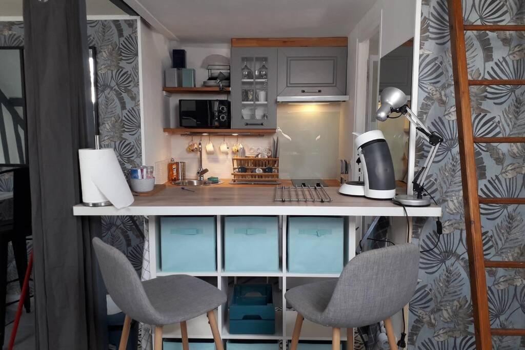 Le Mini Loft Montargis centre 1 à 3 personnes climatisation parking linge wifi freebox Netflix Apartamento Exterior foto